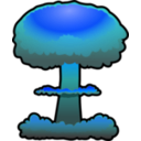 download Nuclear Explosion clipart image with 180 hue color