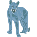 download Tiger clipart image with 180 hue color