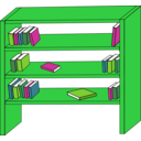download Bookcase clipart image with 90 hue color