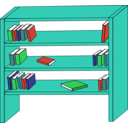 download Bookcase clipart image with 135 hue color