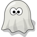 download Cartoon Ghost clipart image with 180 hue color
