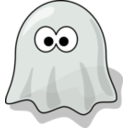 download Cartoon Ghost clipart image with 270 hue color