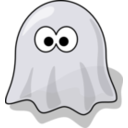 download Cartoon Ghost clipart image with 0 hue color