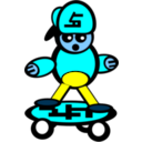 download Cool Kid clipart image with 180 hue color