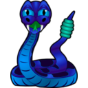 download Cartoon Rattlesnake clipart image with 135 hue color