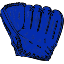 download Baseball Glove clipart image with 180 hue color