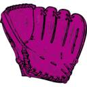 download Baseball Glove clipart image with 270 hue color