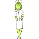 download Woman Nurse clipart image with 45 hue color