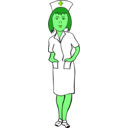 download Woman Nurse clipart image with 90 hue color