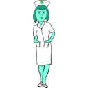 download Woman Nurse clipart image with 135 hue color