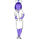 download Woman Nurse clipart image with 225 hue color
