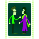 download Indian Couple clipart image with 90 hue color