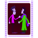 download Indian Couple clipart image with 270 hue color