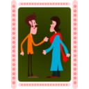 download Indian Couple clipart image with 0 hue color