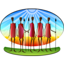 download Stylized Masai clipart image with 0 hue color