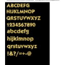 Effect Letters Alphabet Gold