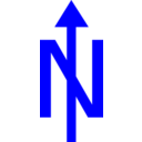 download North Arrow Orienteering clipart image with 0 hue color