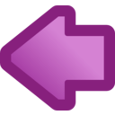 download Icon Arrow Left Blue clipart image with 90 hue color