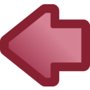 download Icon Arrow Left Blue clipart image with 135 hue color