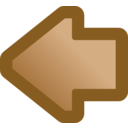 download Icon Arrow Left Blue clipart image with 180 hue color