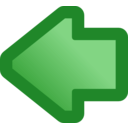 download Icon Arrow Left Blue clipart image with 270 hue color