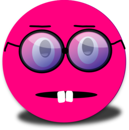Surprised Smiley Pink Emoticon