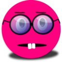 Surprised Smiley Pink Emoticon