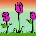 download Roses clipart image with 315 hue color