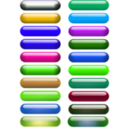 download Glossy Pill Buttons clipart image with 225 hue color