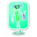 download Shopping Woman clipart image with 135 hue color