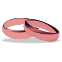download Wedding Rings clipart image with 315 hue color