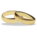 download Wedding Rings clipart image with 0 hue color