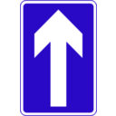 download Roadsign One Way clipart image with 45 hue color