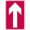 download Roadsign One Way clipart image with 135 hue color
