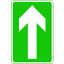 download Roadsign One Way clipart image with 270 hue color