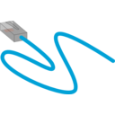 download Ethernet Cable clipart image with 315 hue color