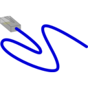 download Ethernet Cable clipart image with 0 hue color