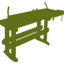 download Work Bench clipart image with 225 hue color