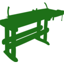 download Work Bench clipart image with 270 hue color