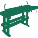 download Work Bench clipart image with 315 hue color