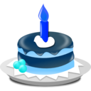 download Birthday Icon clipart image with 180 hue color
