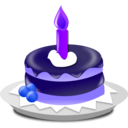 download Birthday Icon clipart image with 225 hue color