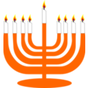 Simple Menorah For Hanukkah With Shamash