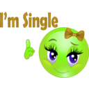download Single Girl Smiley Emoticon clipart image with 45 hue color