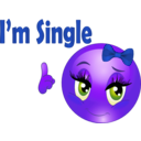 download Single Girl Smiley Emoticon clipart image with 225 hue color