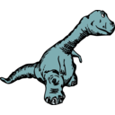 download Dinosaur Sideview clipart image with 135 hue color