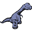 download Dinosaur Sideview clipart image with 180 hue color