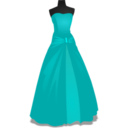 download Gown clipart image with 180 hue color
