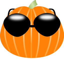 Pumpkin Wearing Sunglasses