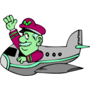 download Pilot clipart image with 90 hue color